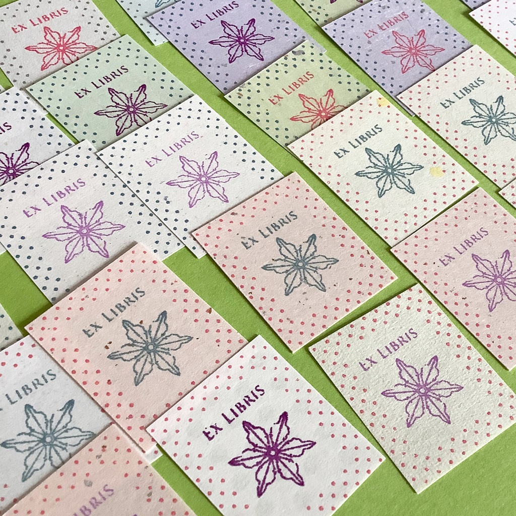 蔵書票-4-雪の結晶