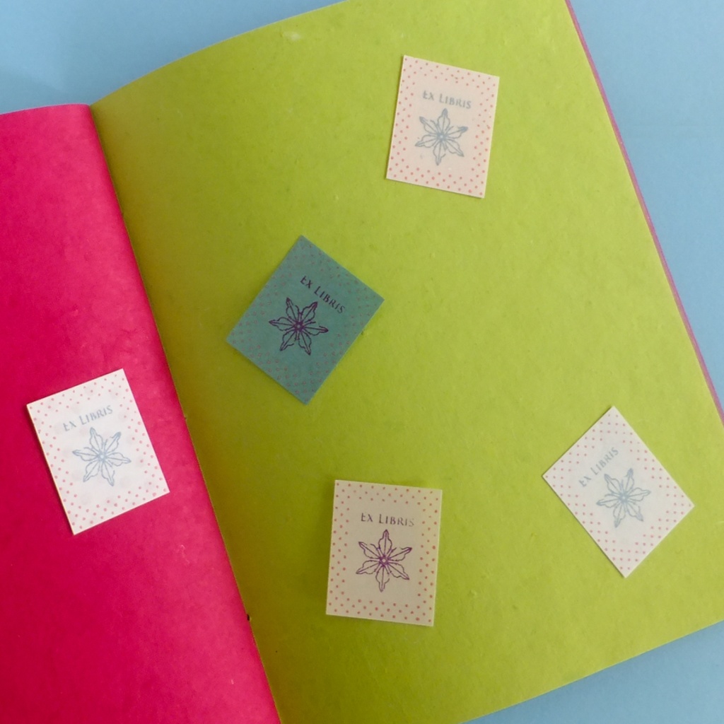 蔵書票-4-雪の結晶