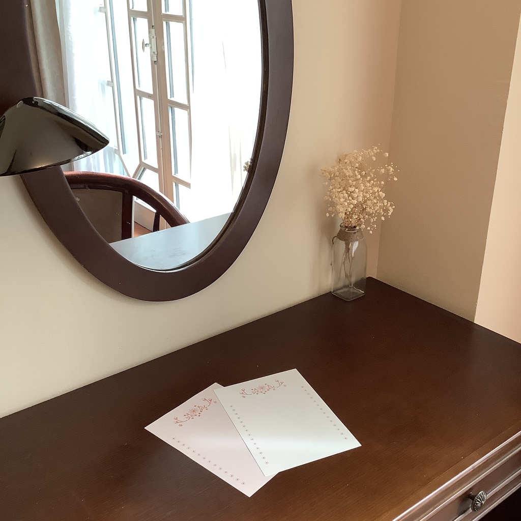 *南国の花*グラデーションカラー便箋