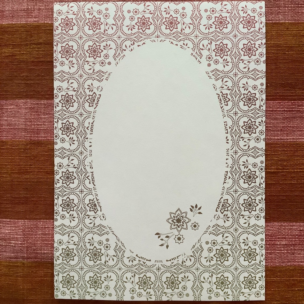 *タイル柄*グラデーション便箋