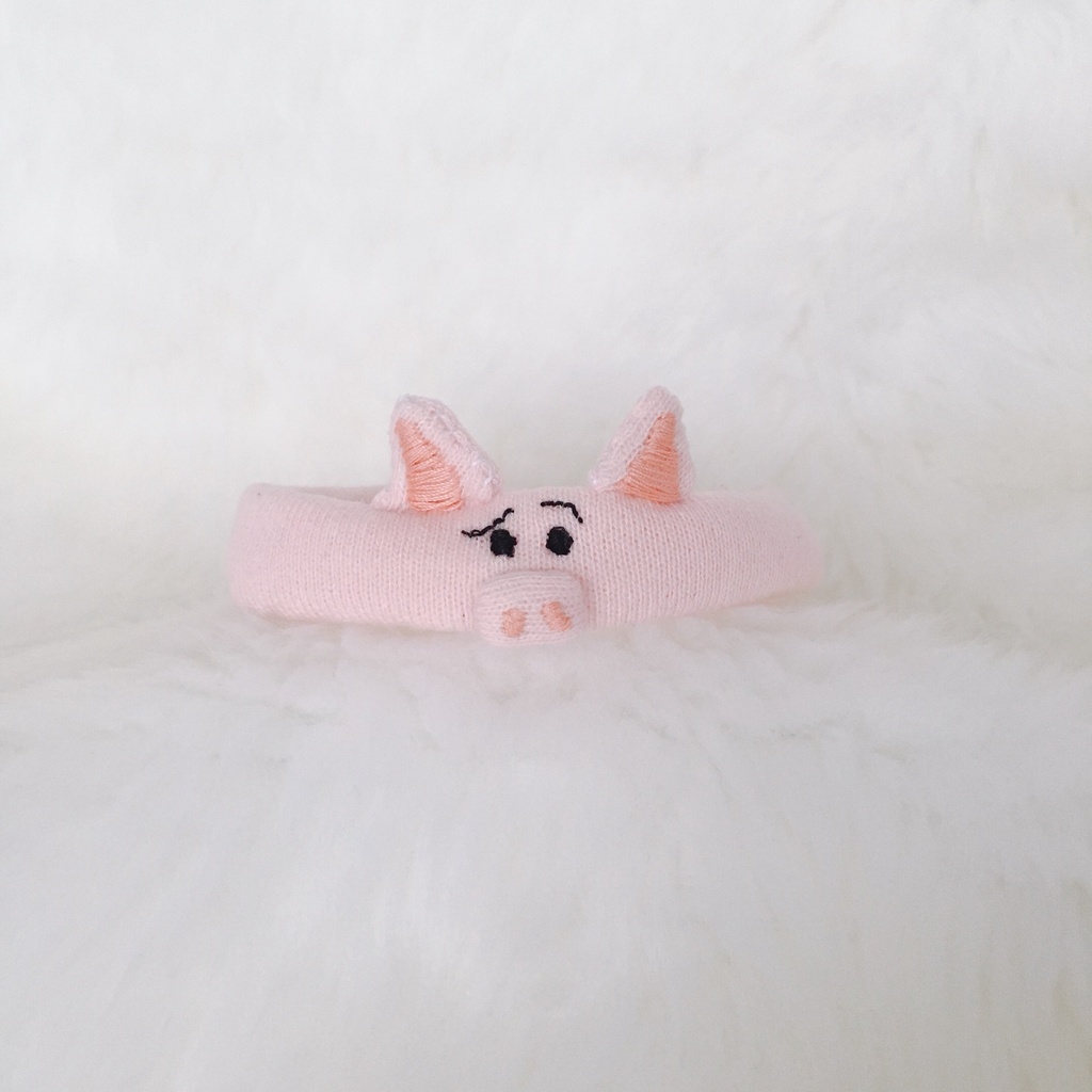 ぬいヘアバンド(ぶた)