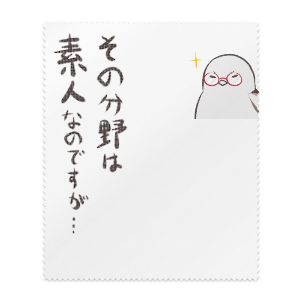 その分野は素人なのですがメガネ拭き