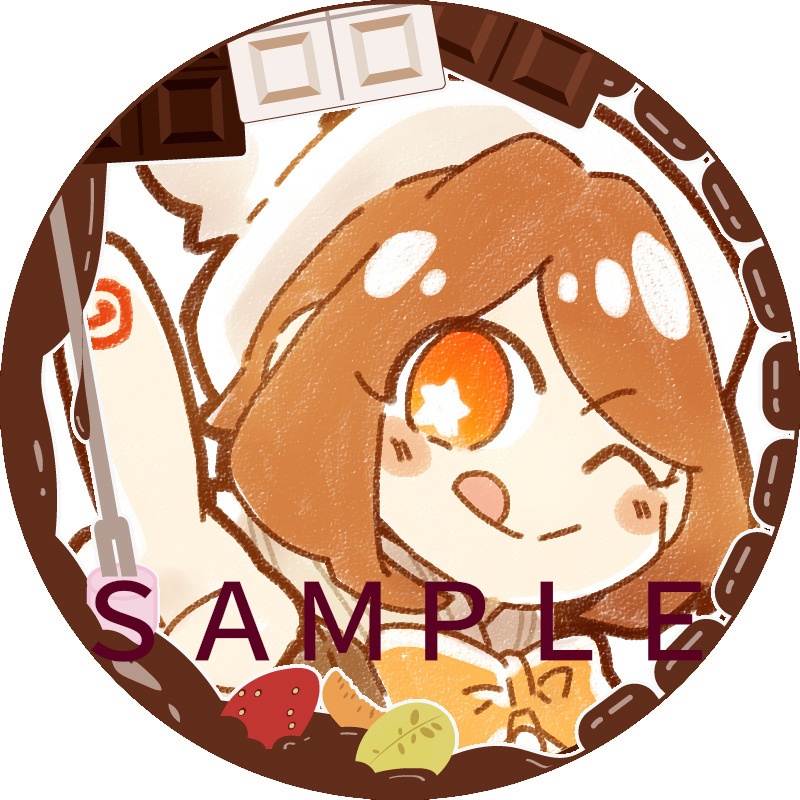 アイコンリング(SNS装飾)~チョコフォンデュ風~