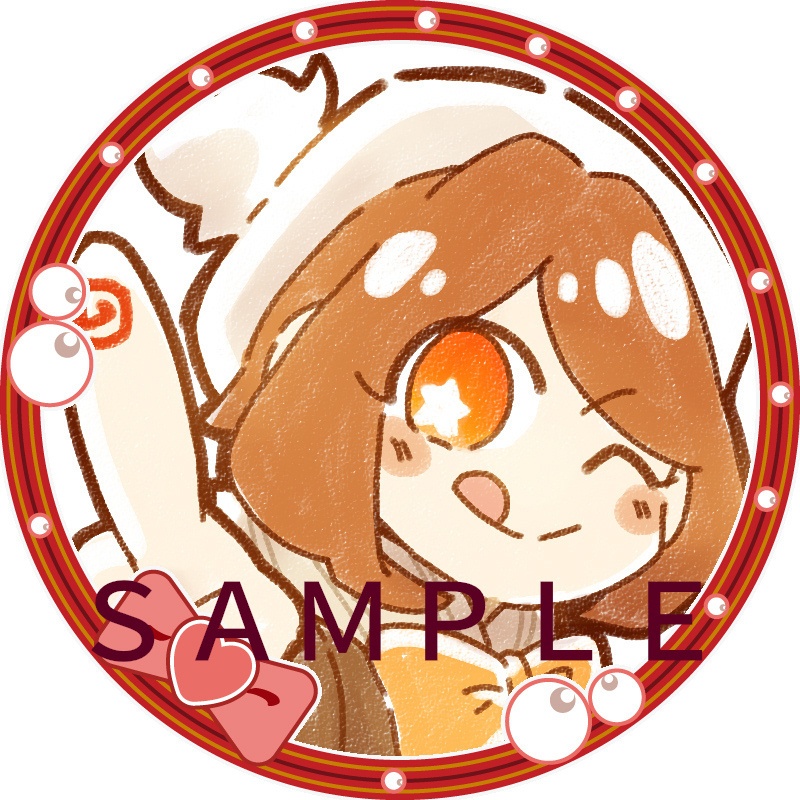 アイコンリング(SNS装飾)~チョコ&リボン~