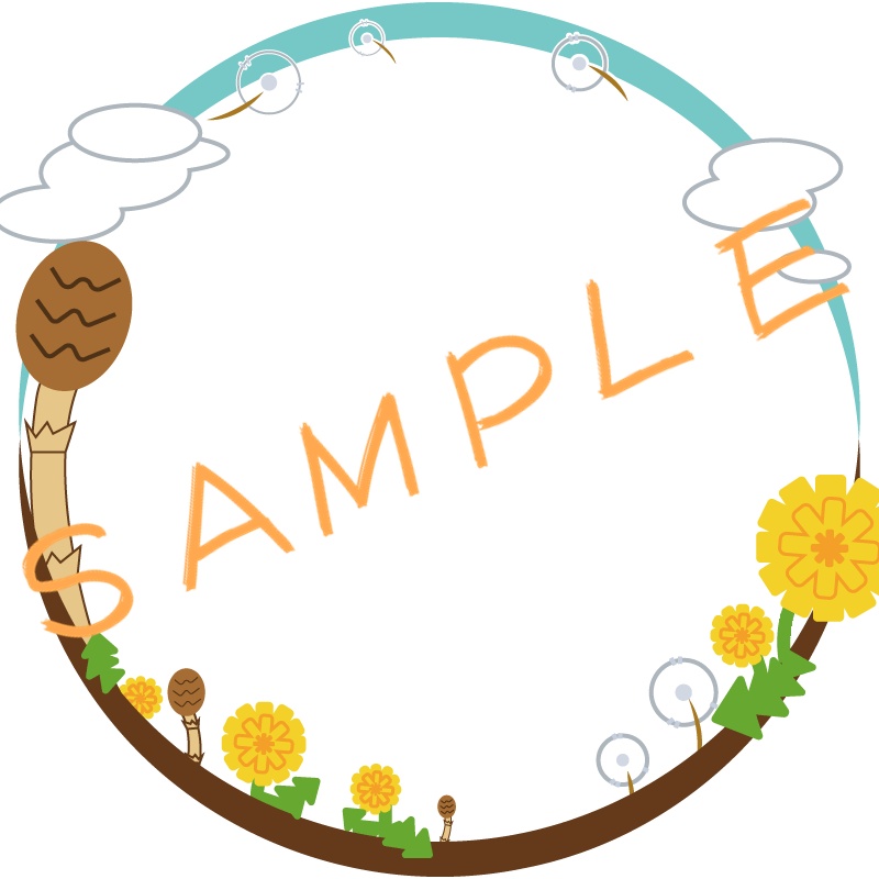 アイコンリング(SNS装飾)~ウグイス梅&つくしたんぽぽ~