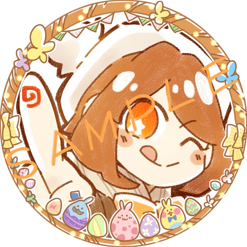 アイコンリング(SNS装飾)~イースター&チューリップ~