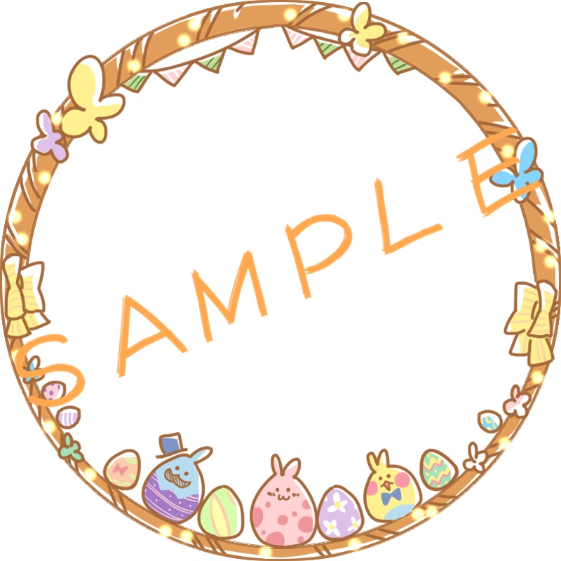 アイコンリング(SNS装飾)~イースター&チューリップ~