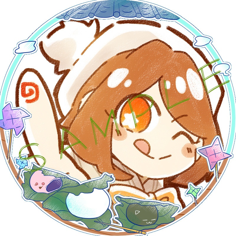 アイコンリング(SNS装飾)~カーネーション&柏餅~