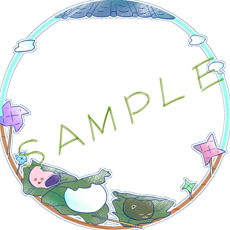 アイコンリング(SNS装飾)~カーネーション&柏餅~