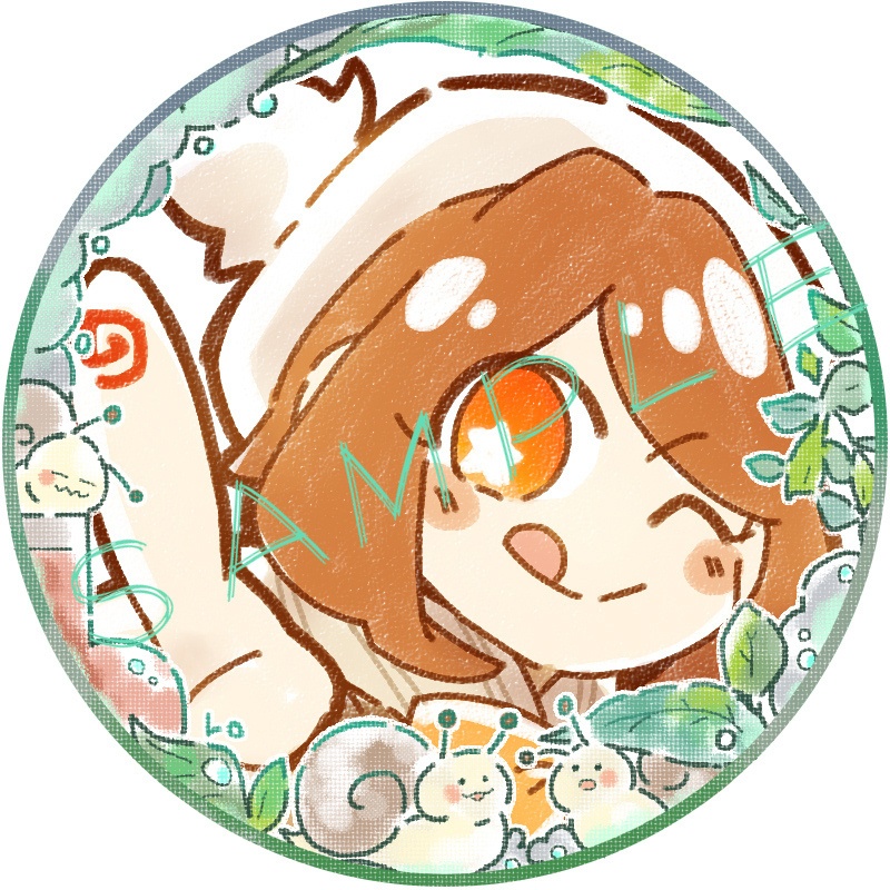 アイコンリング(SNS装飾)~かたつむり&あじさい~