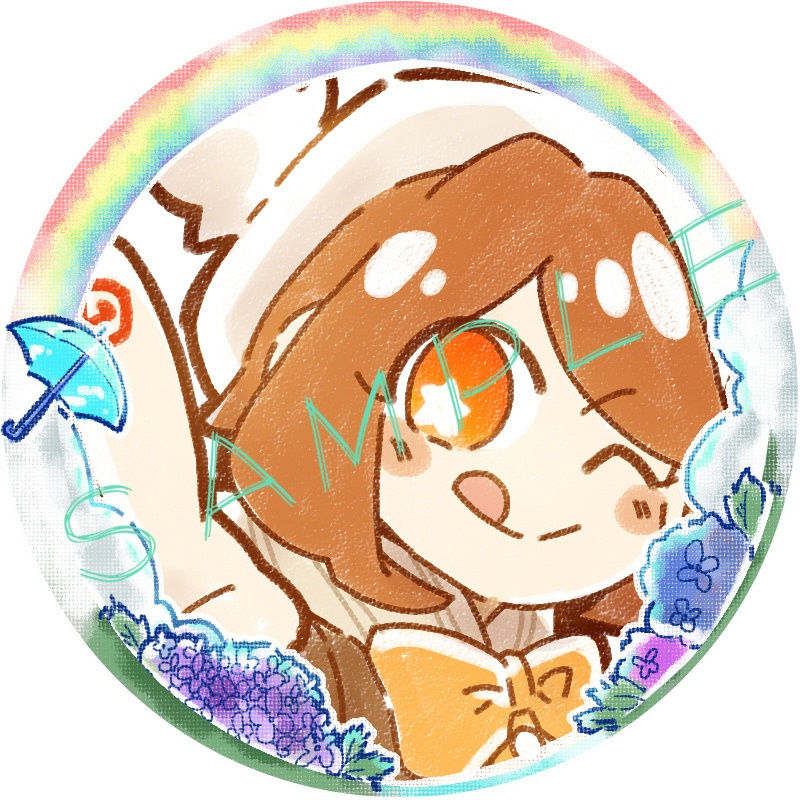 アイコンリング(SNS装飾)~かたつむり&あじさい~