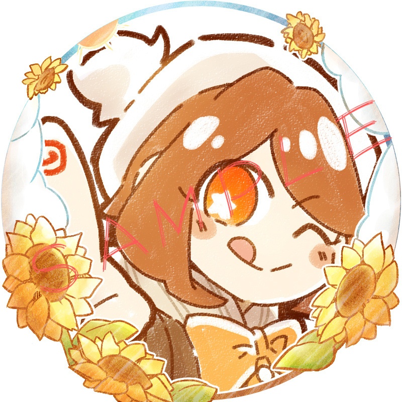 アイコンリング(SNS装飾)~ひまわり~