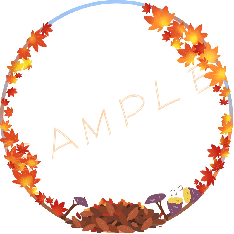 アイコンリング(SNS装飾)~サンクスギビングデー&もみじ~