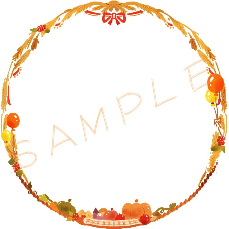 アイコンリング(SNS装飾)~サンクスギビングデー&もみじ~