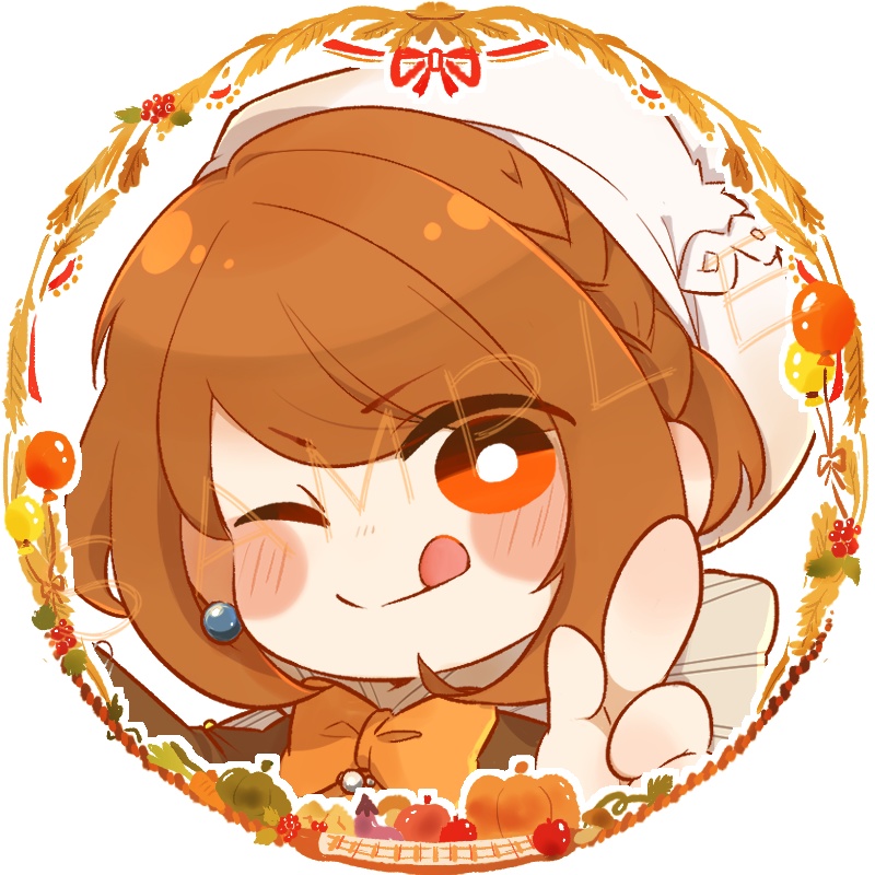 アイコンリング(SNS装飾)~サンクスギビングデー&もみじ~