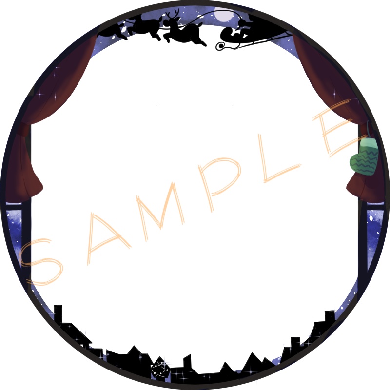 アイコンリング(SNS装飾)~クリスマス&ゆきうさぎ~