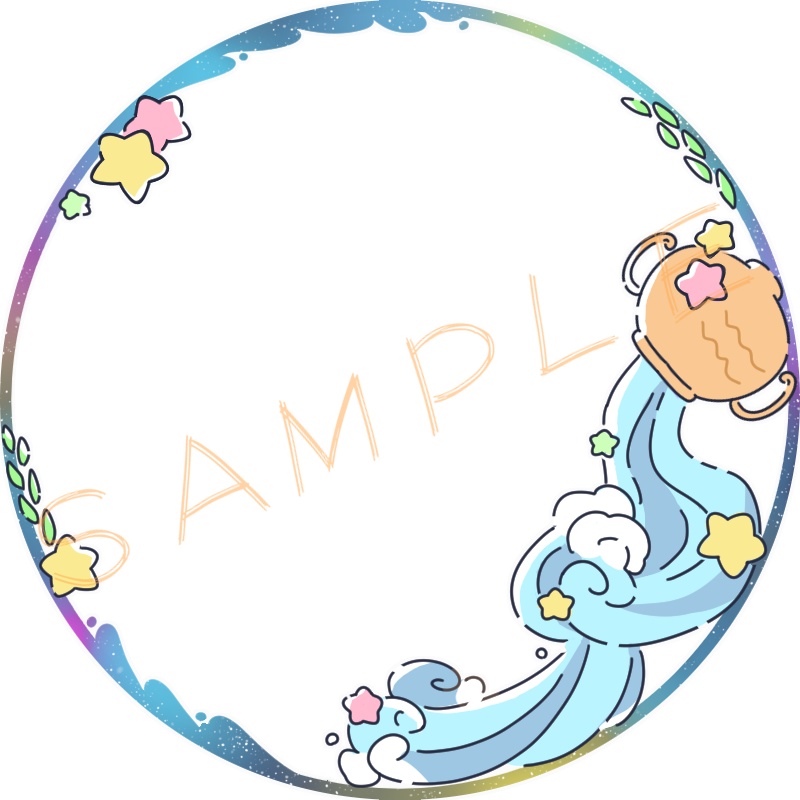 アイコンリング(SNS装飾)~ねこのひ&みずがめざ~