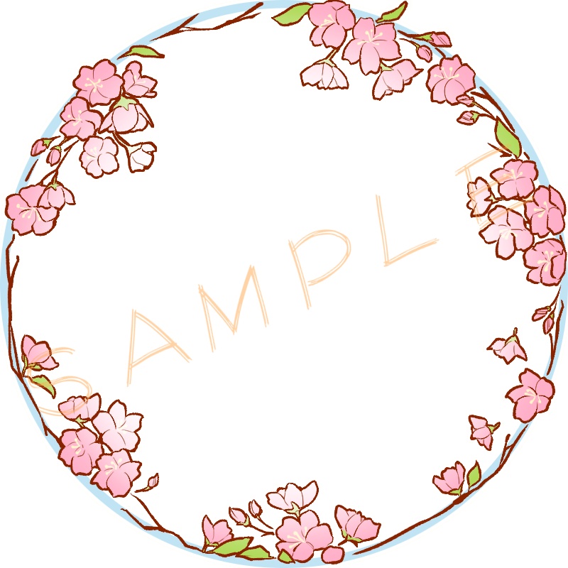 アイコンリング(SNS装飾)~さくら&おひつじざ~