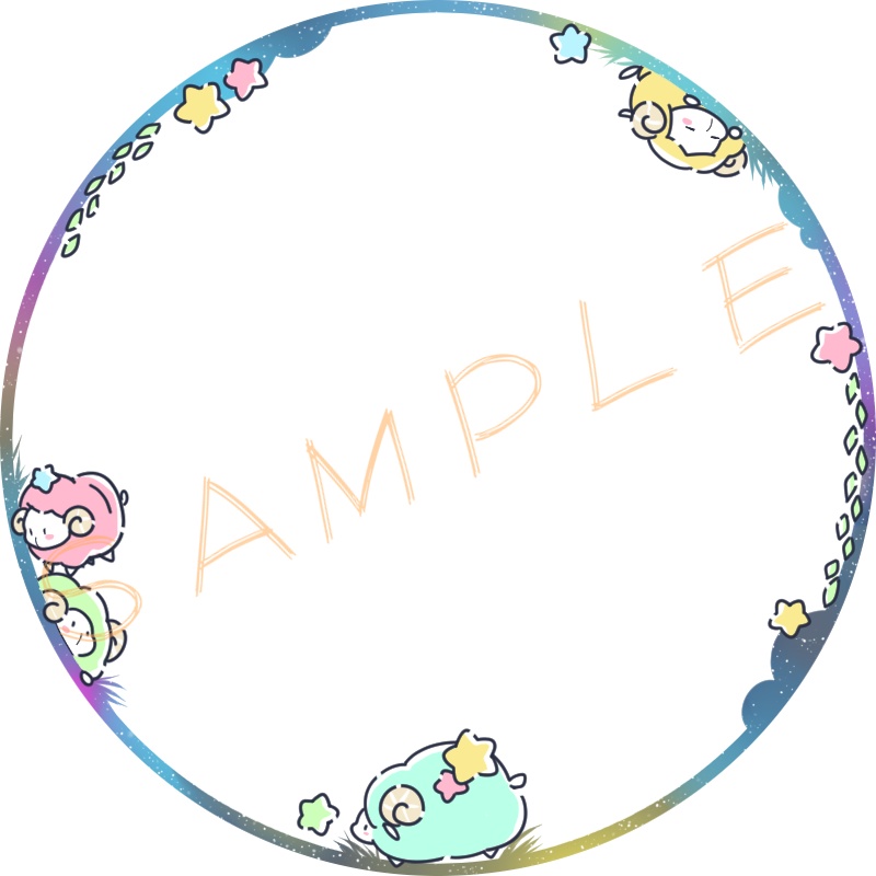 アイコンリング(SNS装飾)~さくら&おひつじざ~