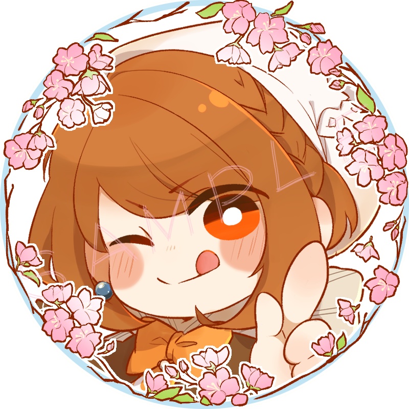 アイコンリング(SNS装飾)~さくら&おひつじざ~