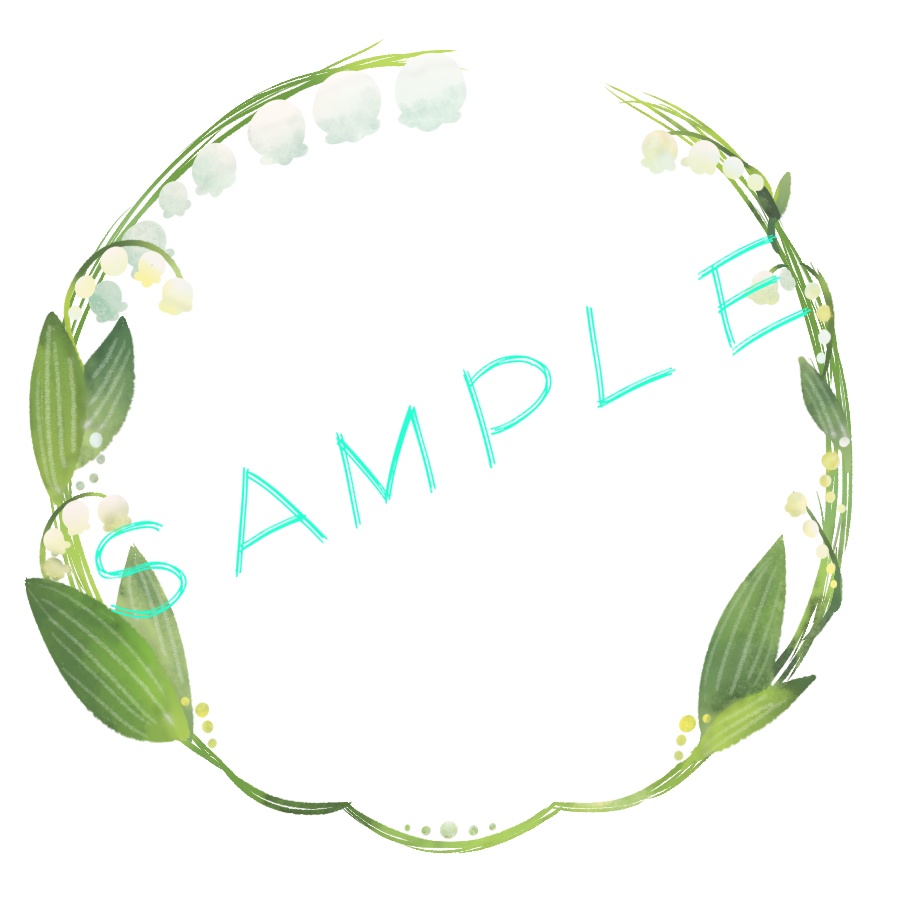 アイコンリング(SNS装飾)~すずらん&おうしざ~