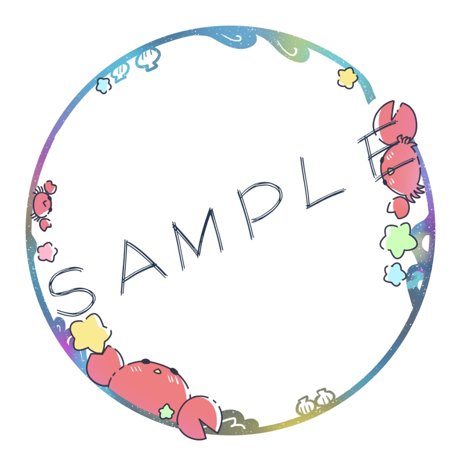 アイコンリング(SNS装飾)~うみのひ&かにざ~