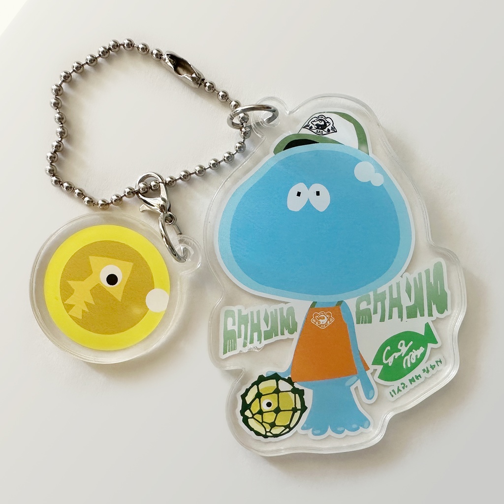 【クラゲ】アクリルキーホルダー(金イクラチャーム付き)/スプラトゥーン