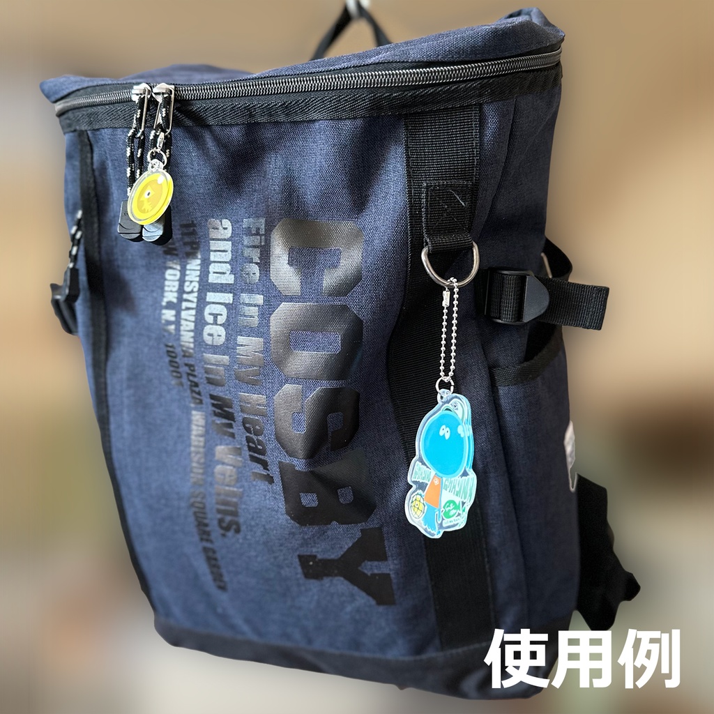 【クラゲ】アクリルキーホルダー(金イクラチャーム付き)/スプラトゥーン