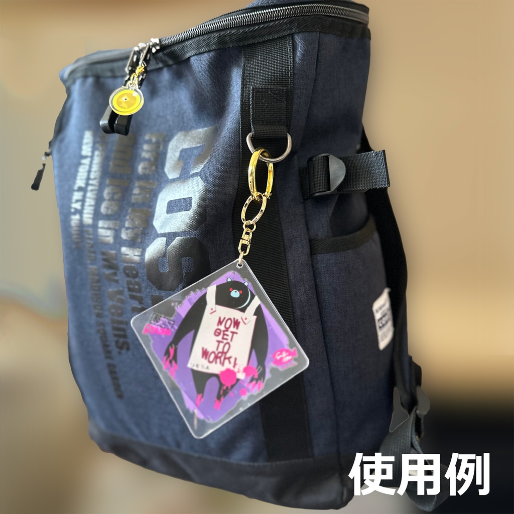 【クマサン】アクリルキーホルダー(金イクラチャーム付き)/スプラトゥーン
