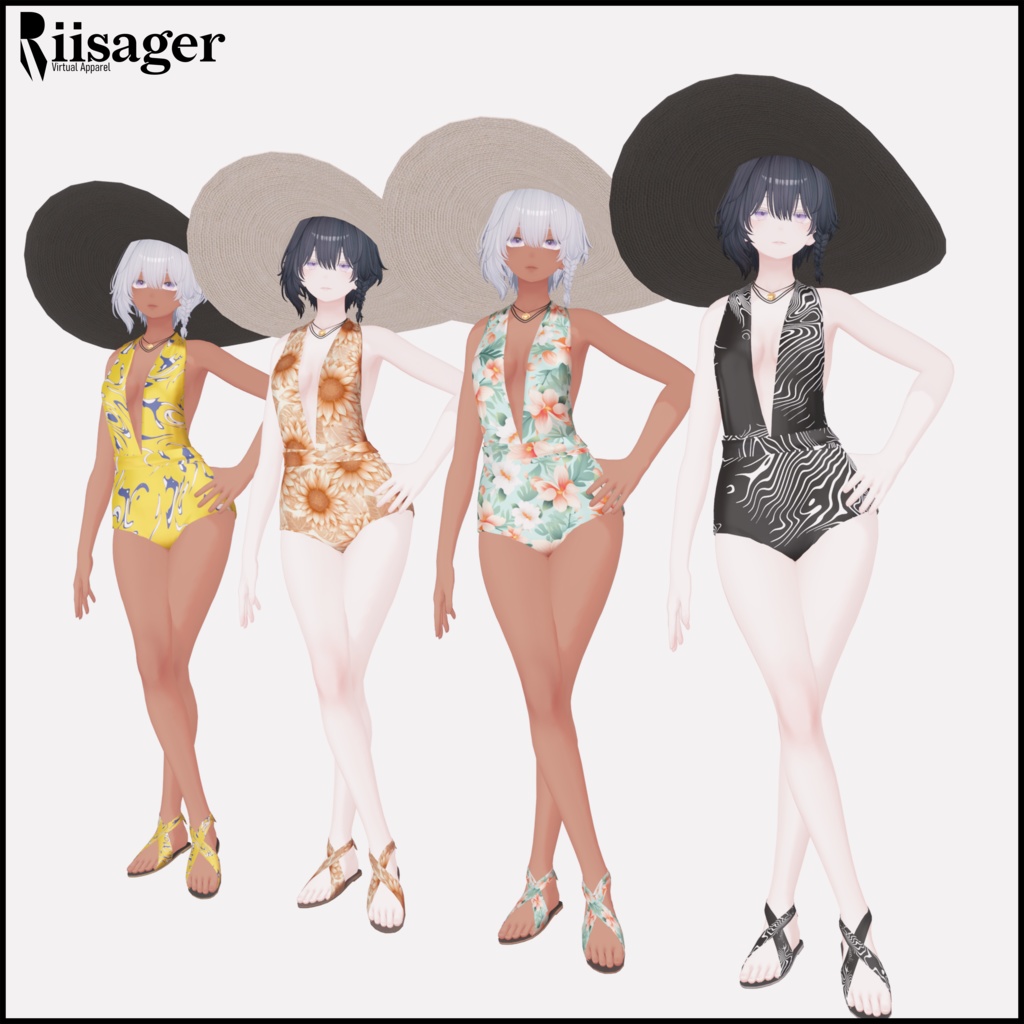 【Shinra】V-cut Swimsuit