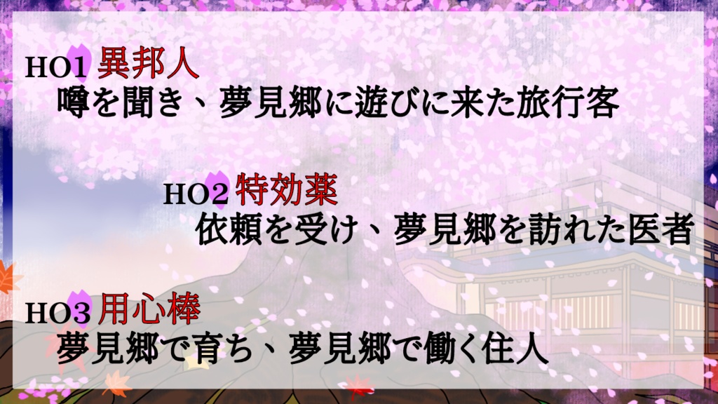 【CoC6版】サクラの麓 SPLL:E189809