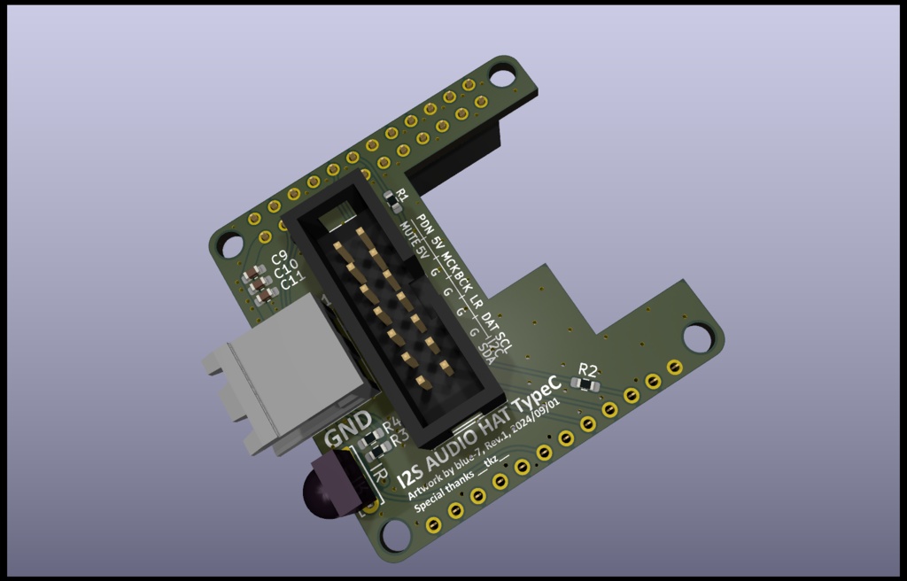 I2S AUDIO HAT TypeC for NanoPI NEO2