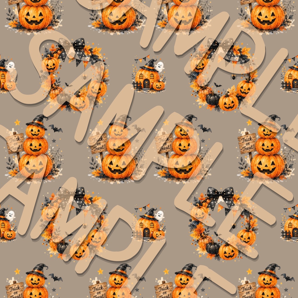 ハロウィン・ポップ【デジタルペーパー12枚セット】Halloween・手帳デコ・コラージュ・ラッピング・素材