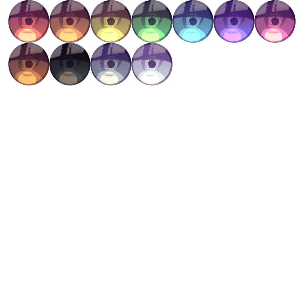 Vroid Eye Textures 11 Color Pack