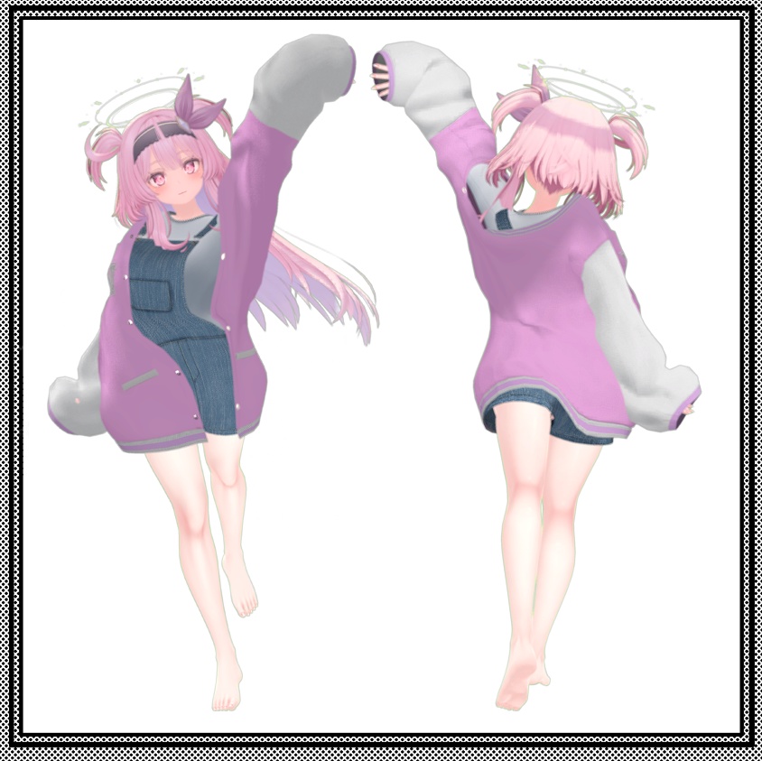 「5アバター対応」Varsity Jacket 『スタジャンオーバーオール』