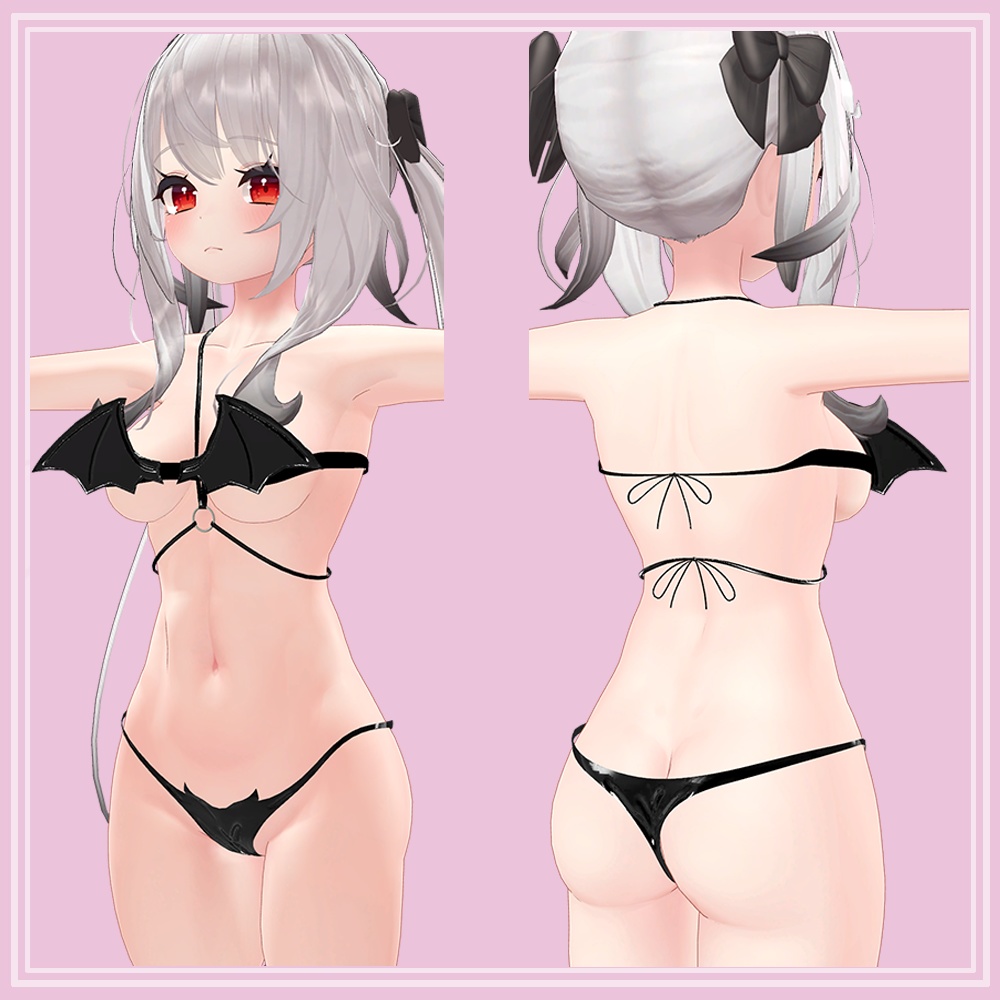 「6アバター対応」Mini Devil Bikini 『ミニデビルビキニ』