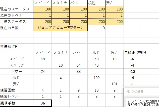 ウマ娘育成ツールα1.1