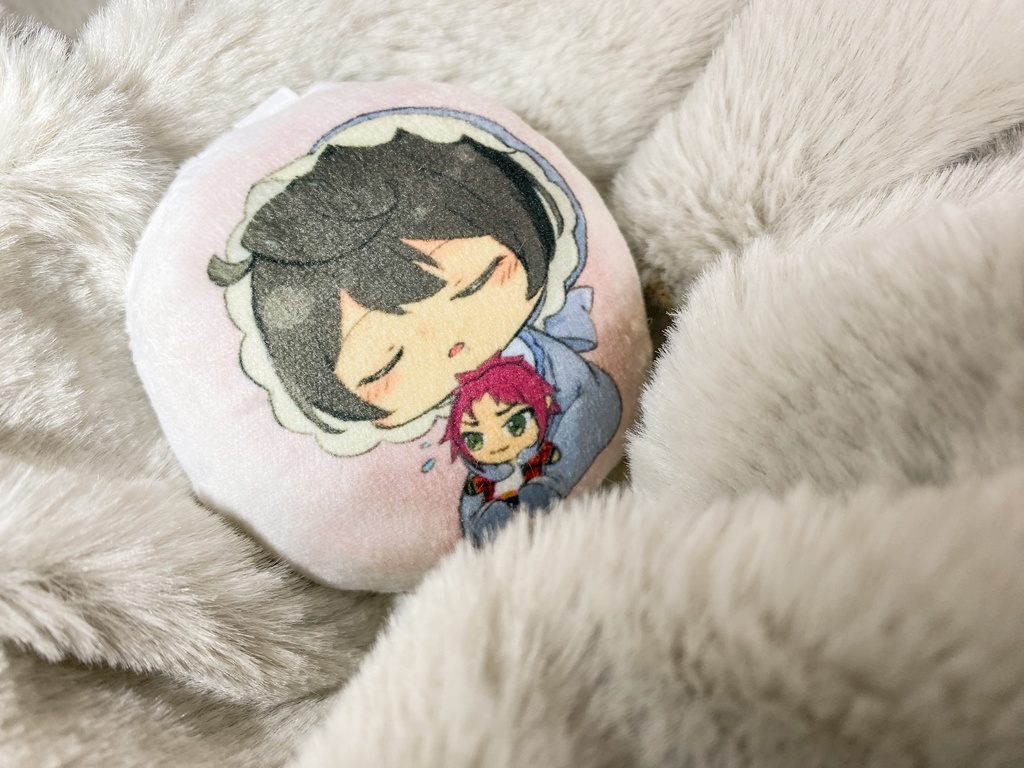 ピーで鳴くベビーりちゅ(鳴き笛付きクッションキーホルダー)