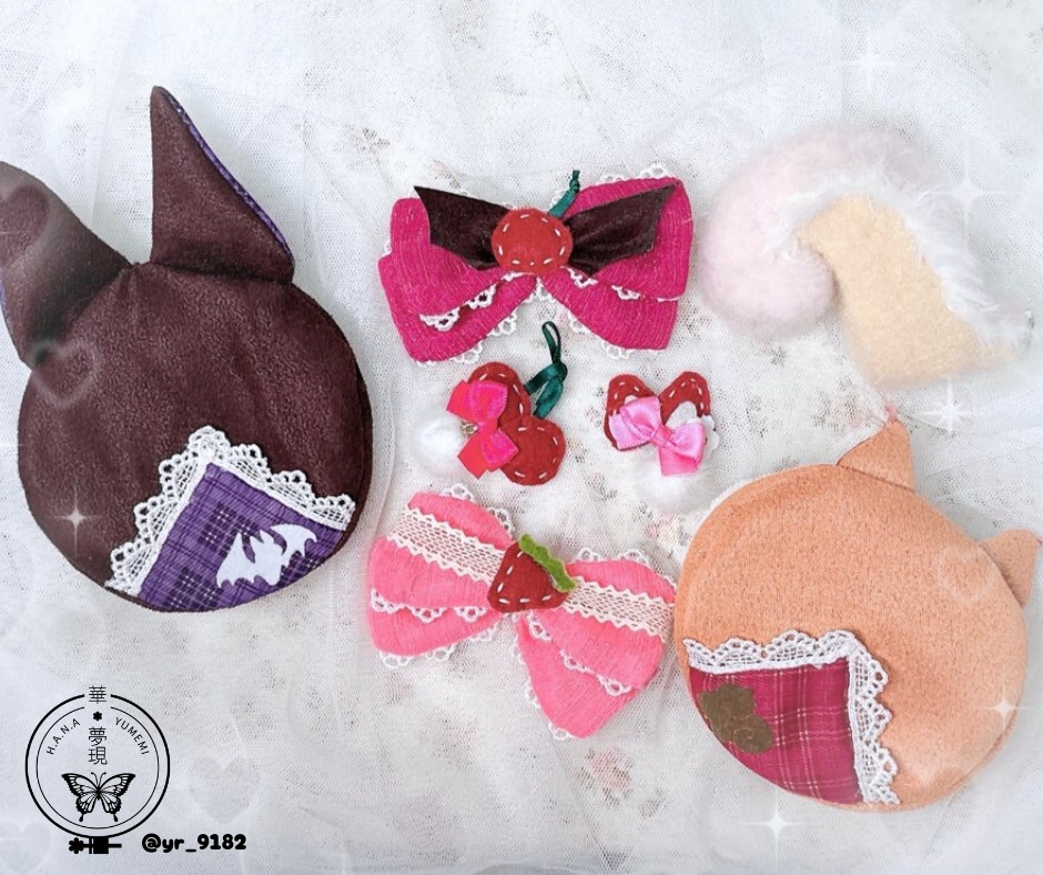 🍒🦇コウモリス🐿️🍓ぬい服セット