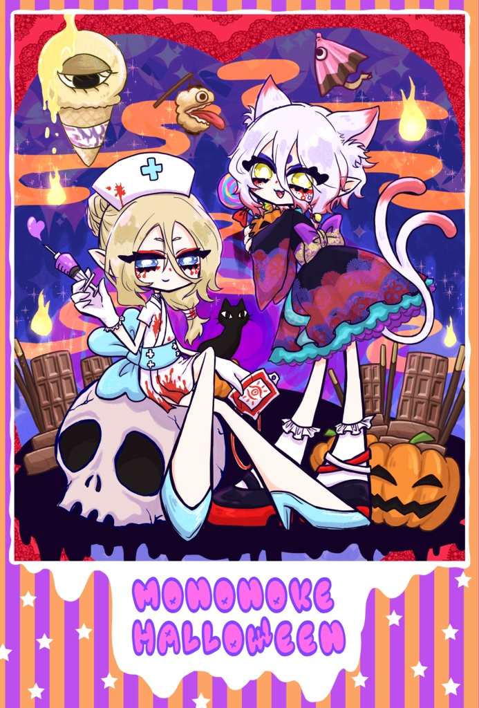 ポストカード　モノノ怪ハロウィンＡ