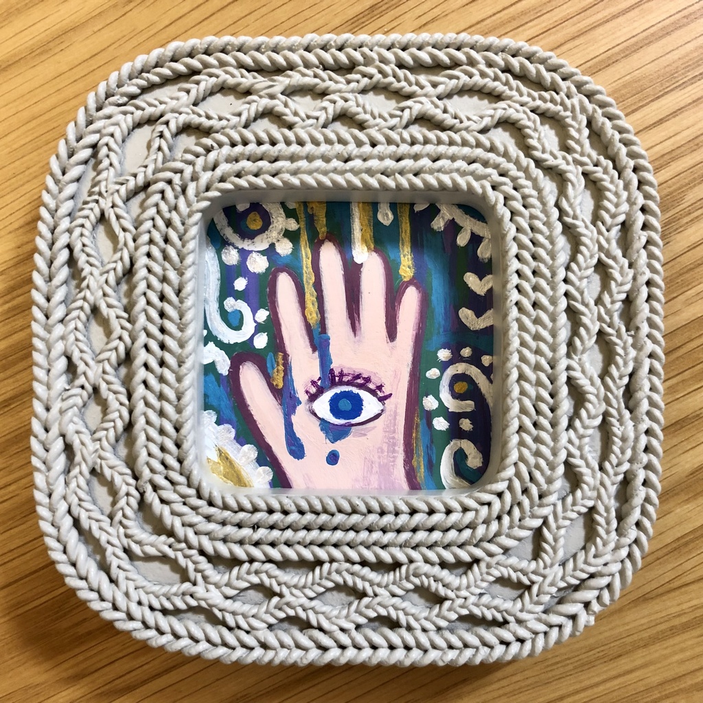 eye アクリル原画 額付き