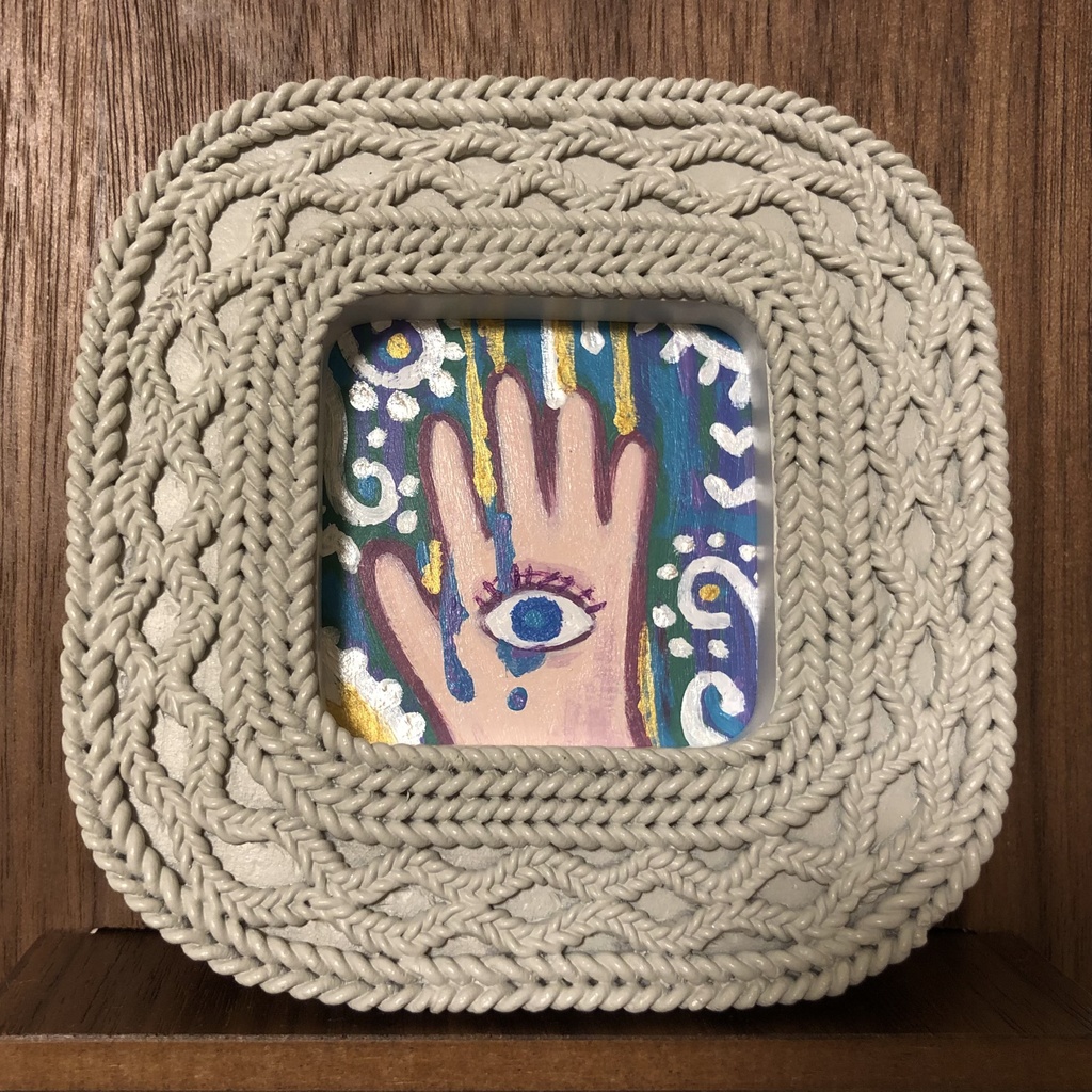 eye アクリル原画 額付き