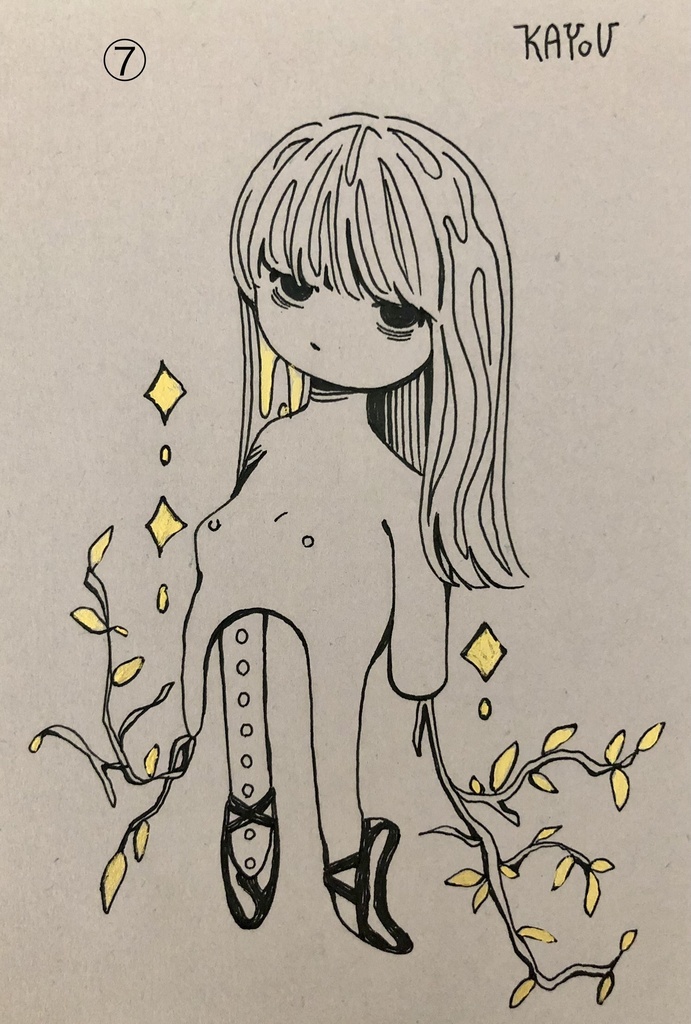 ドローイング原画11種(ハガキサイズ)