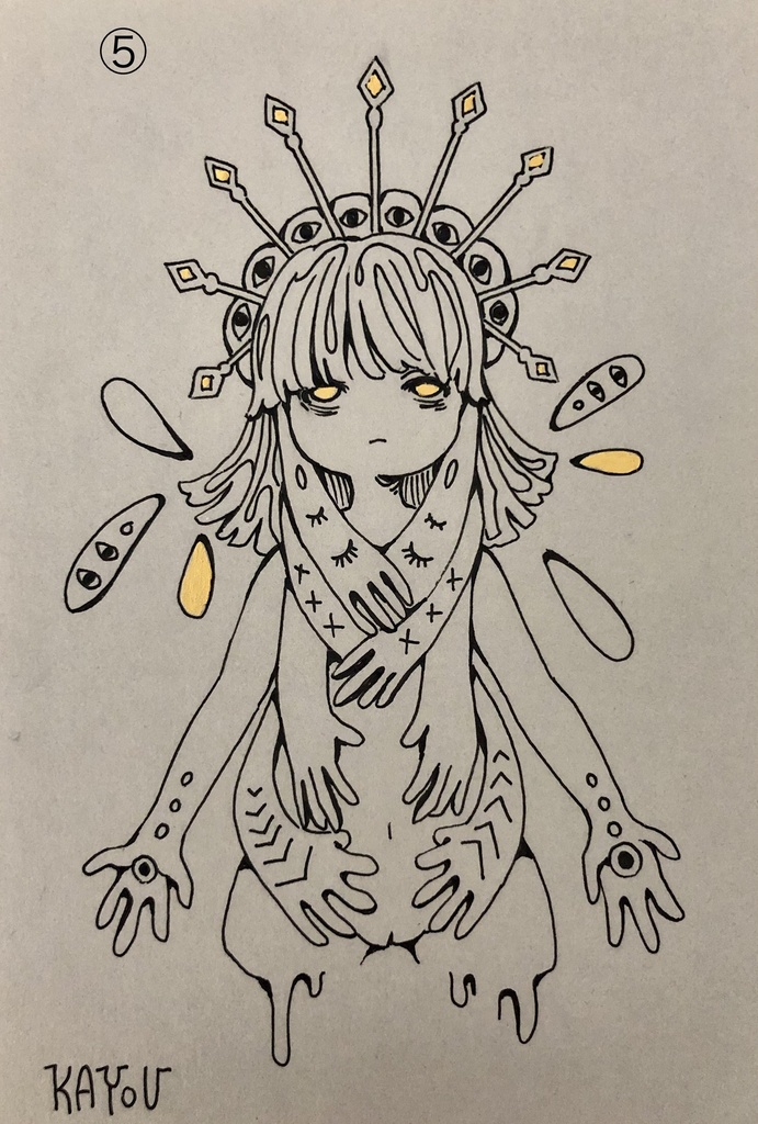 ドローイング原画11種(ハガキサイズ)