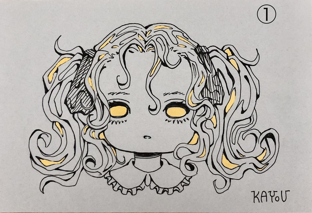 ドローイング原画11種(ハガキサイズ)