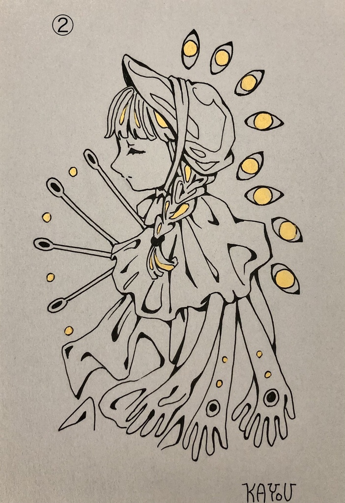 ドローイング原画11種(ハガキサイズ)