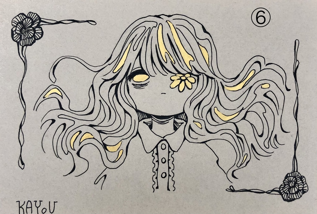 ドローイング原画11種(ハガキサイズ)