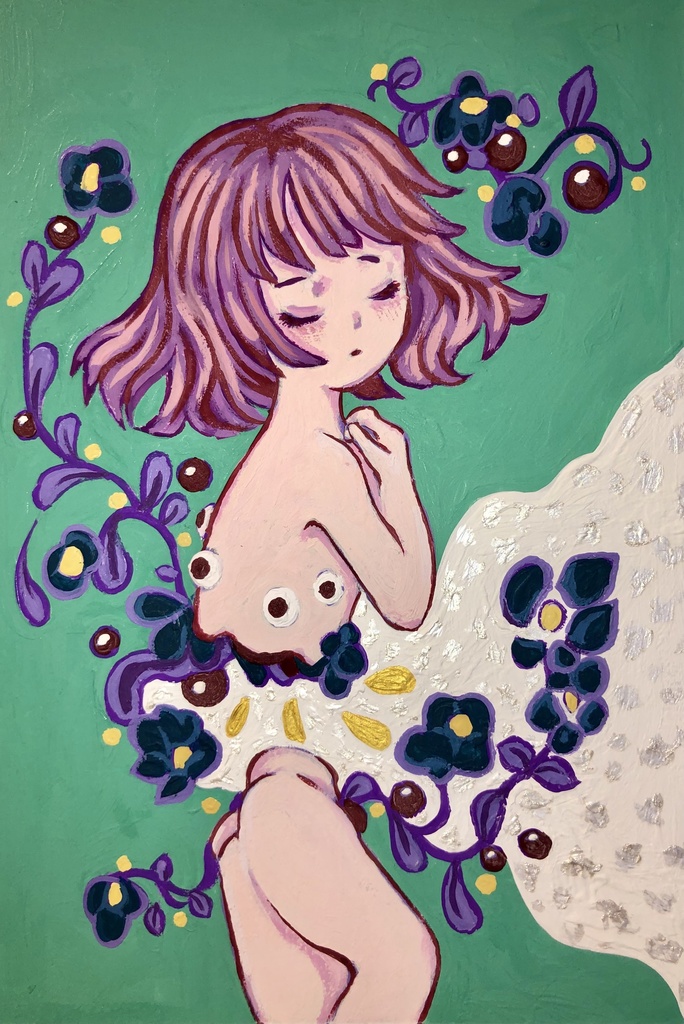 白河夜船 アクリル原画