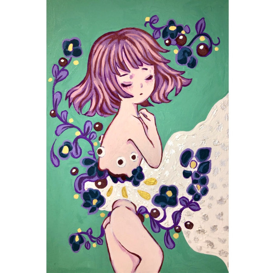 白河夜船 アクリル原画