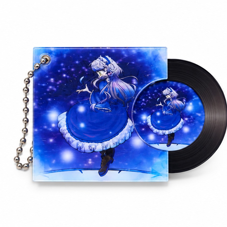 星霜｜ミニレコード風 NFC対応キーホルダー／マグネット